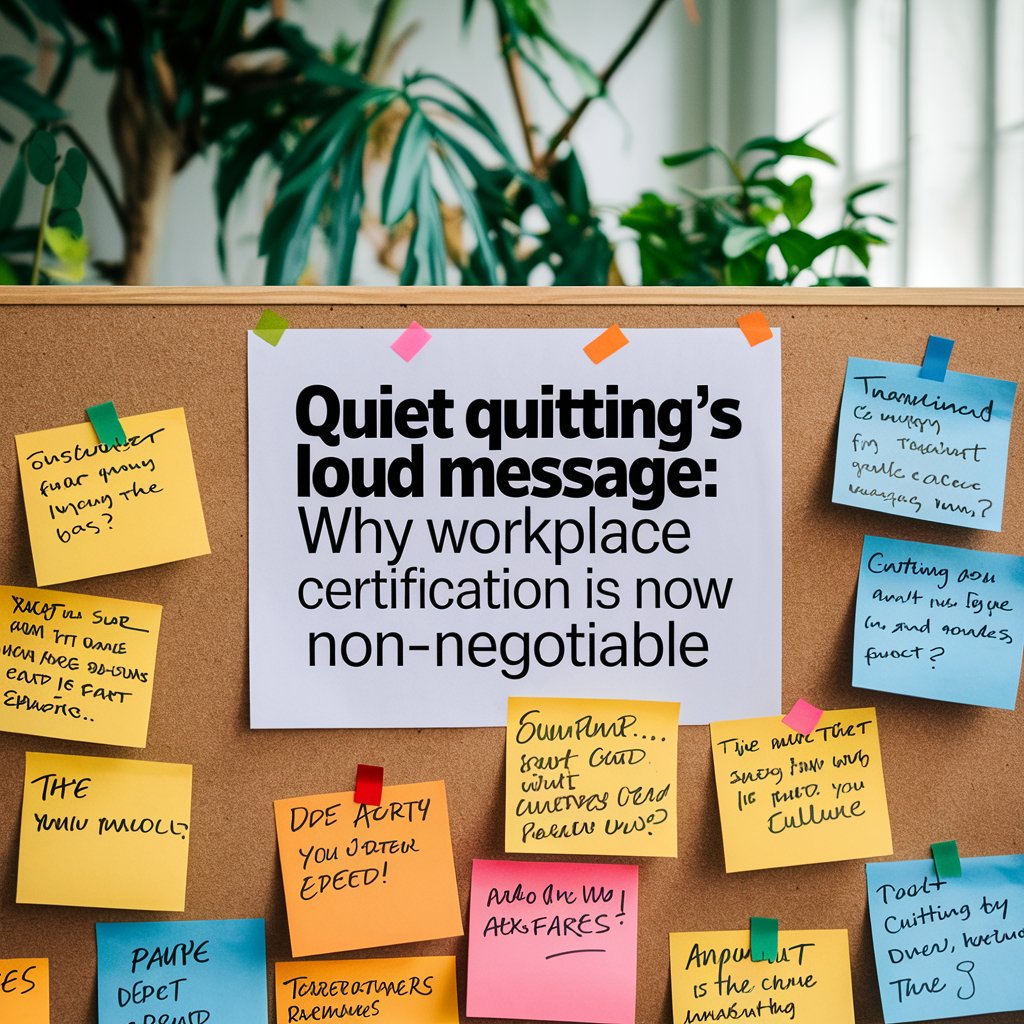 Quiet Quitting Exposed: How Workplace Culture Certification Fixes Disengagement